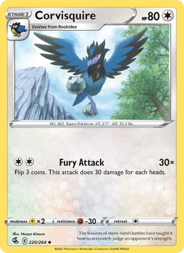 Corvisquire 220 card from Fusion Strike