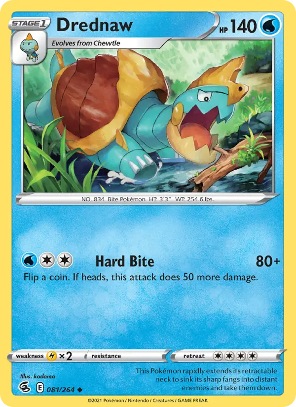 Drednaw 81 card from Fusion Strike
