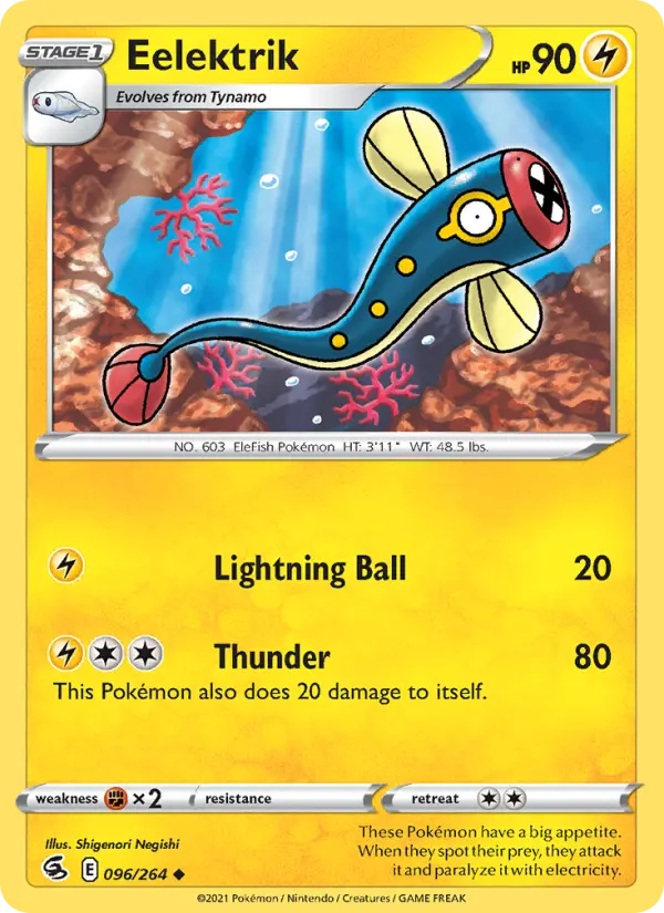 Eelektrik 96 card from Fusion Strike