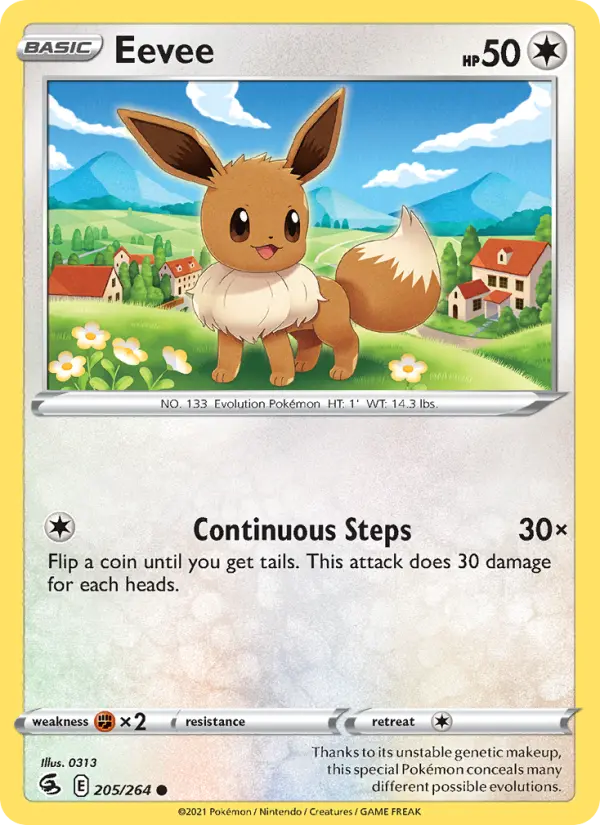 Eevee 205 — Fusion Strike 205, Normal finish