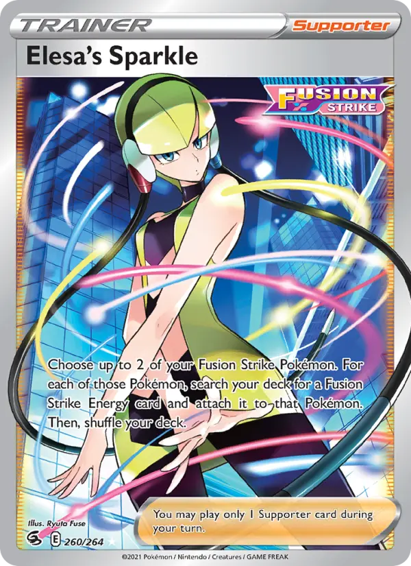 Elesa's Sparkle 260 card from Fusion Strike