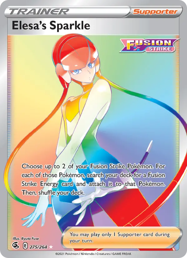Elesa's Sparkle 275 — Fusion Strike 275, Holofoil finish