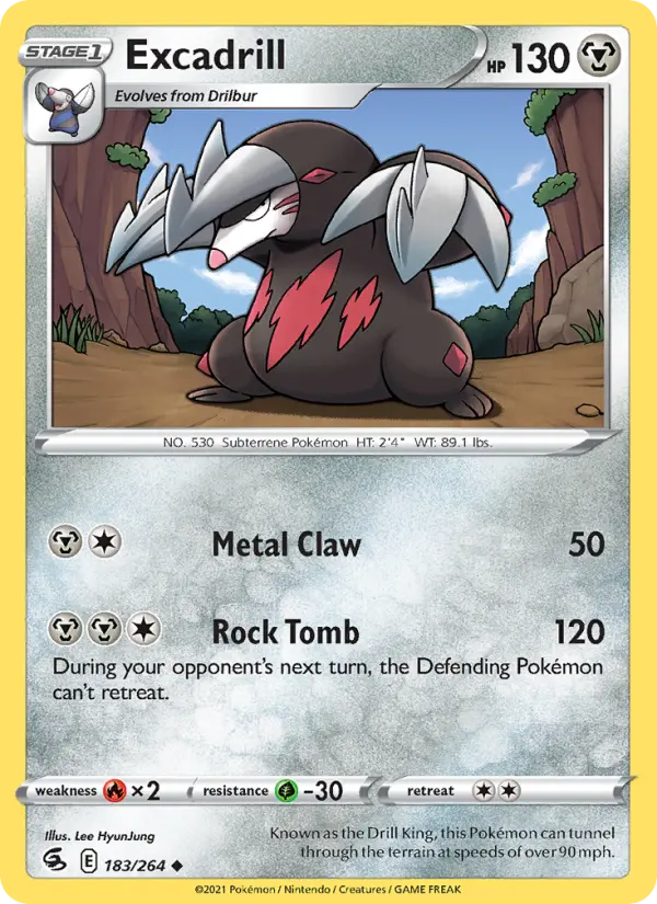 Excadrill 183 — Fusion Strike 183, Normal finish