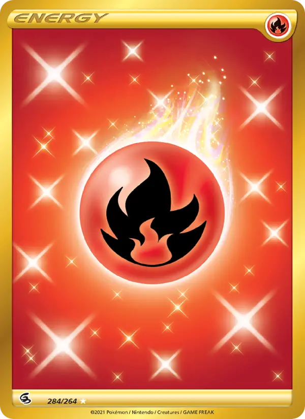 Fire Energy 284 — Fusion Strike 284, Holofoil finish