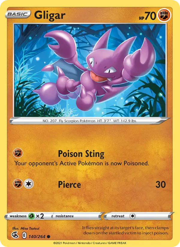Gligar 140 card from Fusion Strike