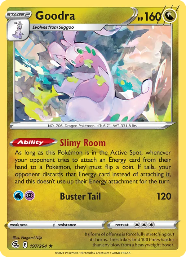 Goodra 197 card from Fusion Strike