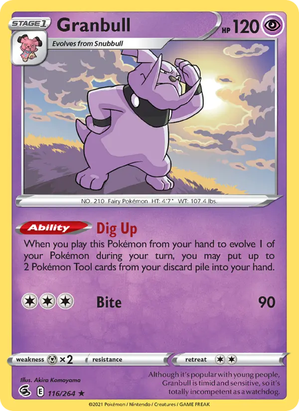Granbull 116 — Fusion Strike 116, Normal finish