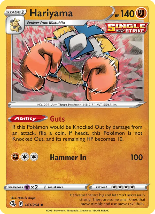 Hariyama 143 — Fusion Strike 143, Normal finish