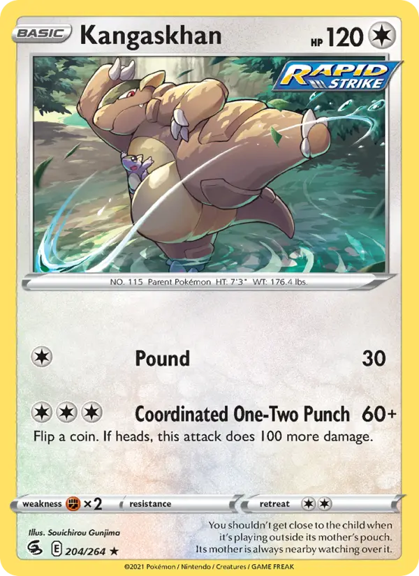 Kangaskhan 204 — Fusion Strike 204, Normal finish