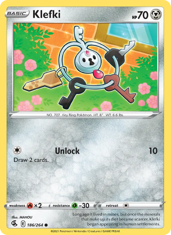 Klefki 186 card from Fusion Strike