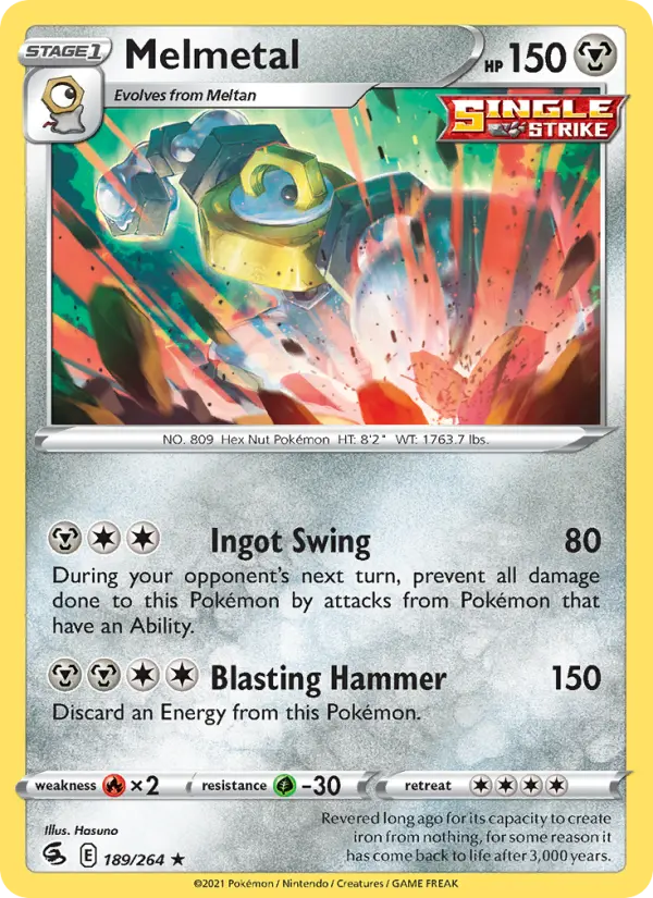 Melmetal 189 — Fusion Strike 189, Holofoil finish