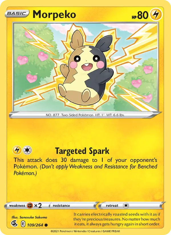 Morpeko 109 card from Fusion Strike