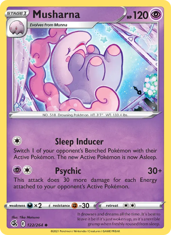 Musharna 122 card from Fusion Strike