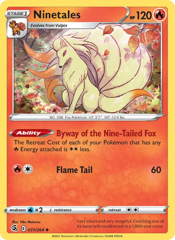 Ninetales 31 — Fusion Strike 31, Normal finish