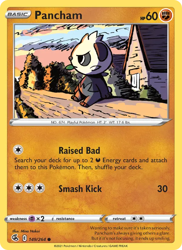 Pancham 149 card from Fusion Strike