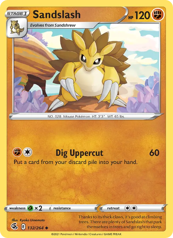 Sandslash 132 — Fusion Strike 132, Normal finish