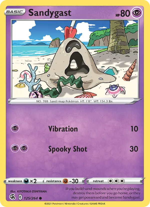 Sandygast 125 card from Fusion Strike