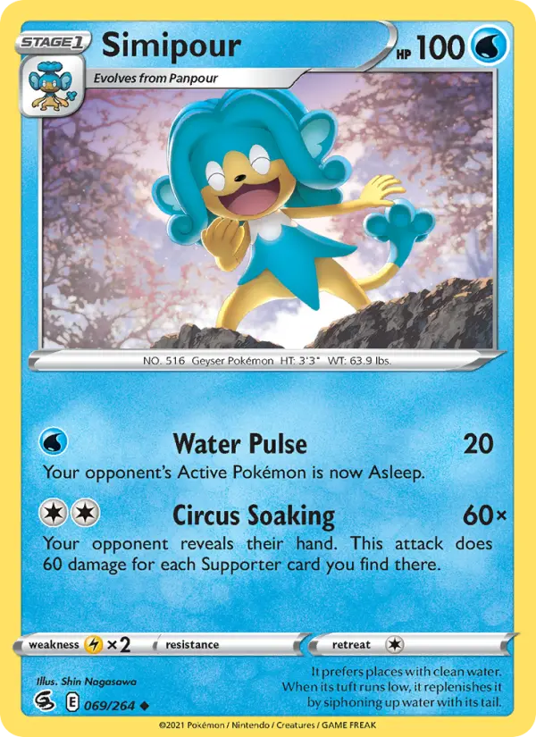 Simipour 69 card from Fusion Strike