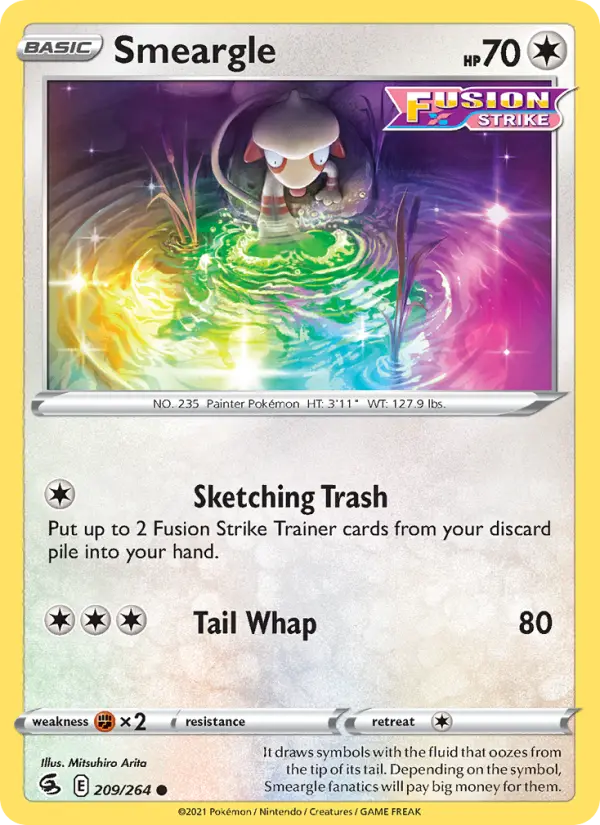 Smeargle 209 — Fusion Strike 209, Normal finish