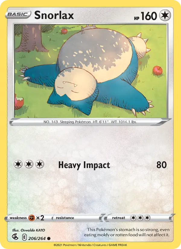 Snorlax 206 — Fusion Strike 206, Normal finish