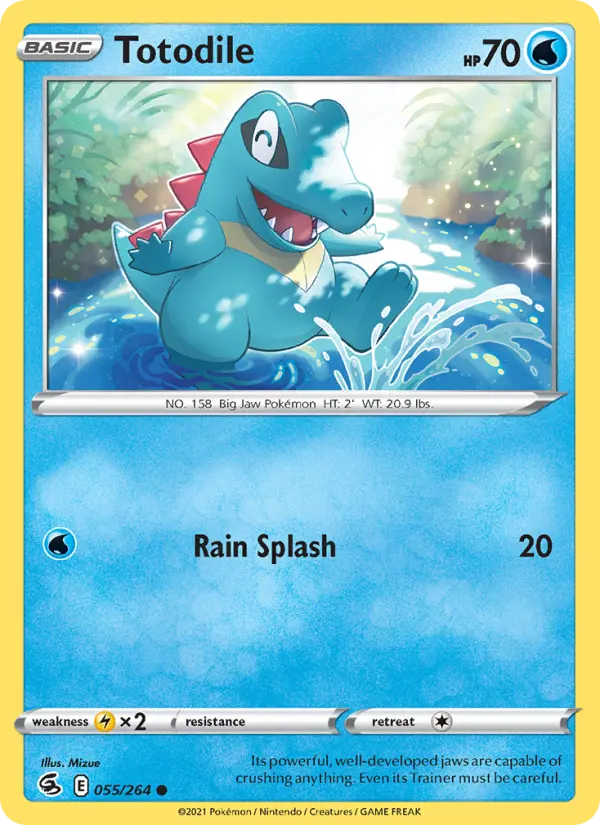 Totodile 55 — Fusion Strike 55, Normal finish