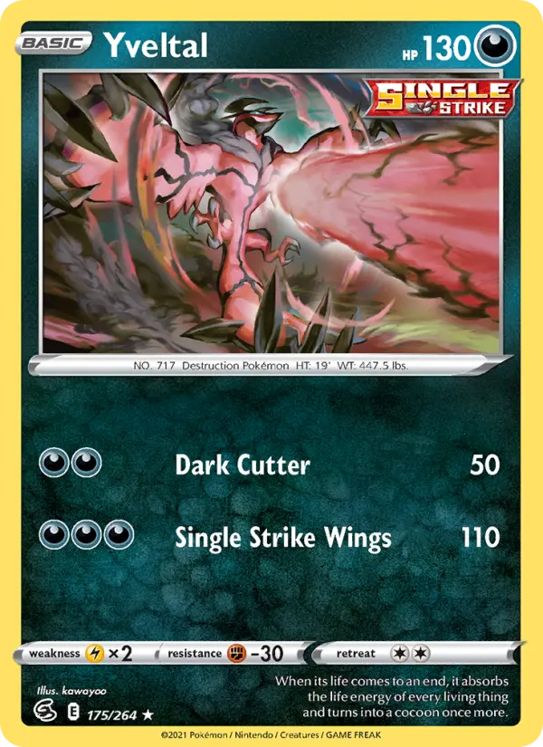 Yveltal 175 — Fusion Strike 175, Normal finish