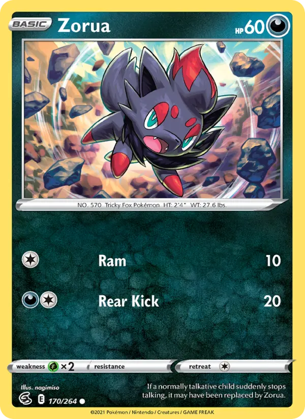 Zorua 170 — Fusion Strike 170, Normal finish