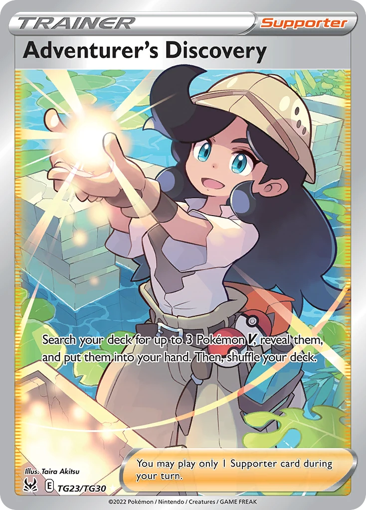 Adventurer's Discovery TG23 — Lost Origin Trainer Gallery TG23, Holofoil finish