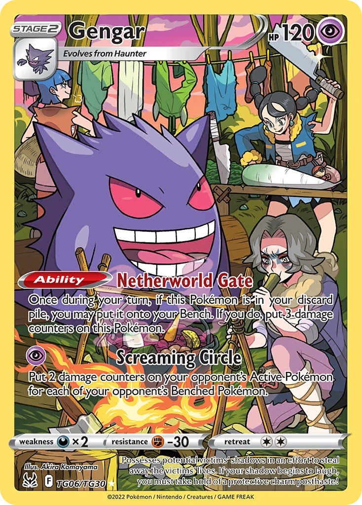 Gengar TG06 — Lost Origin Trainer Gallery TG06, Holofoil finish