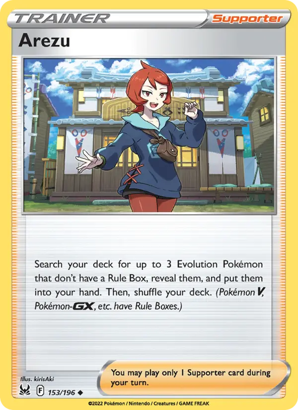 Arezu 153 card from Lost Origin
