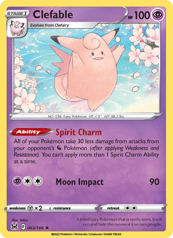 Clefable 63 — Lost Origin 63, Normal finish