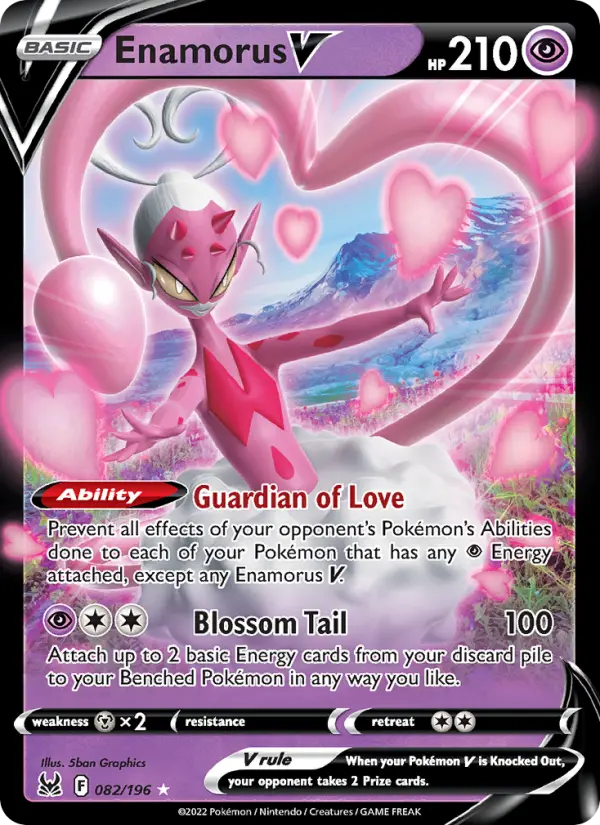 Enamorus V 82 card from Lost Origin