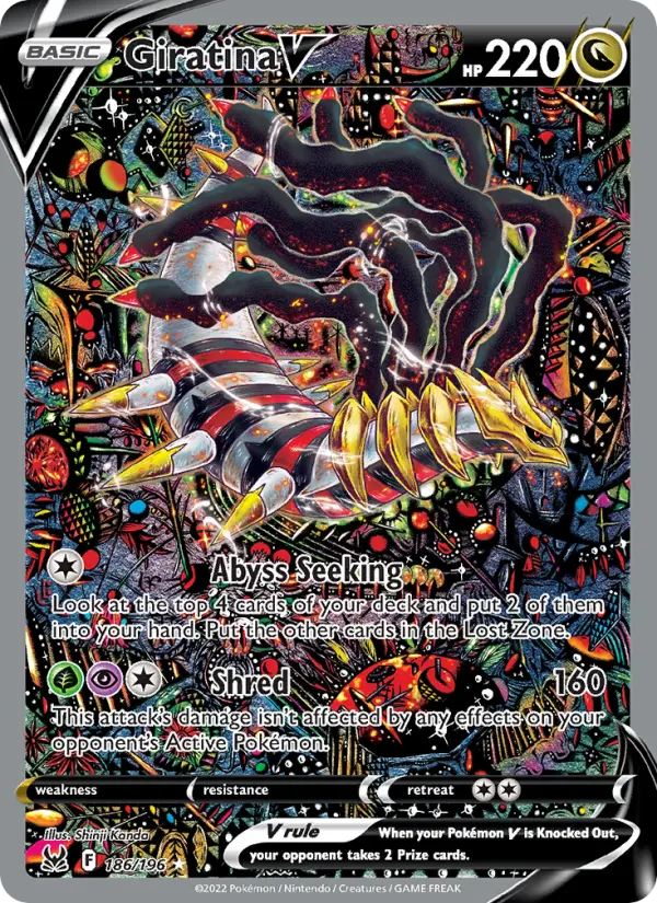 Giratina V 186 — the most expensive Lost Origin card