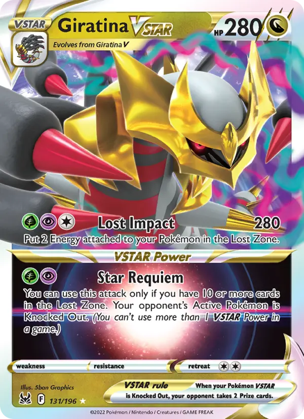 Giratina VSTAR 131 card from Lost Origin