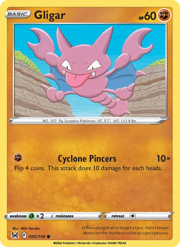 Gligar 95 card from Lost Origin