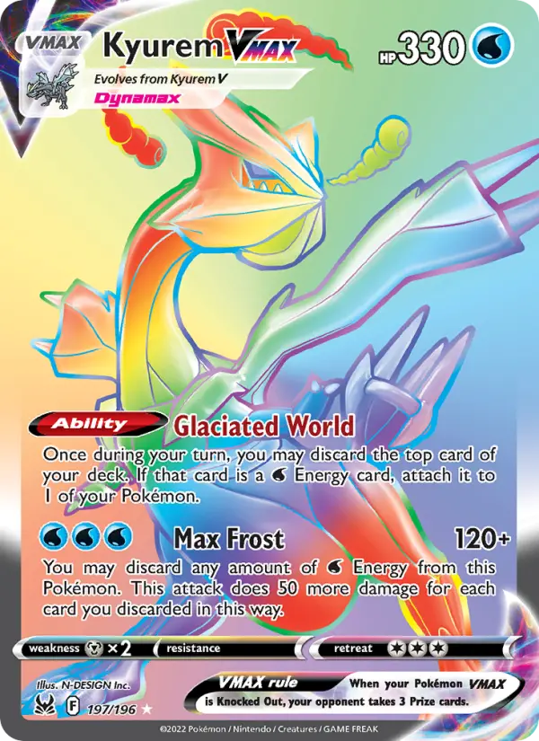 Kyurem VMAX 197 card from Lost Origin