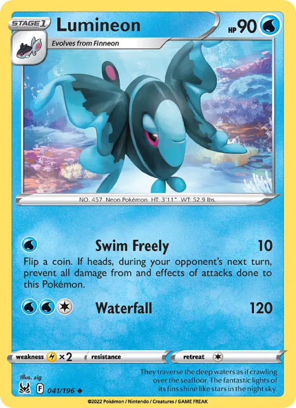 Lumineon 41 card from Lost Origin