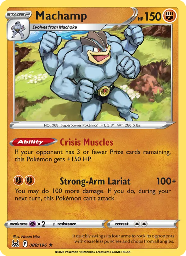Machamp 88 card from Lost Origin