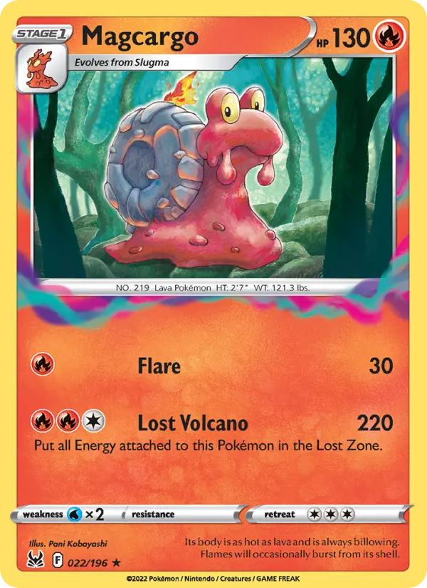 Magcargo 22 card from Lost Origin