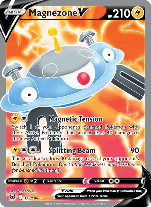 Magnezone V 175 card from Lost Origin