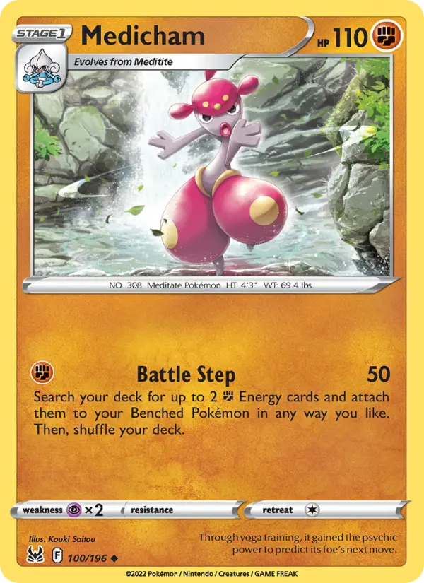 Medicham 100 card from Lost Origin