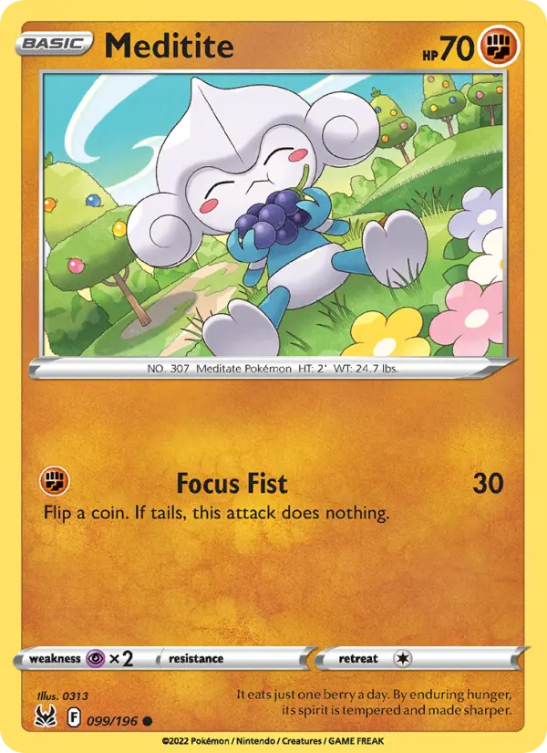 Meditite 99 card from Lost Origin
