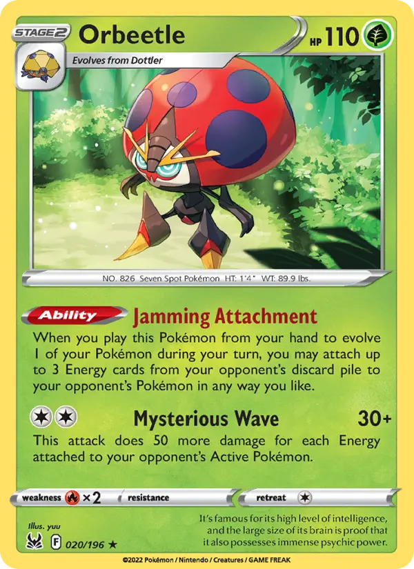 Orbeetle 20 — Lost Origin 20, Holofoil finish