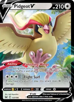 Pidgeot V — Lost Origin #137
