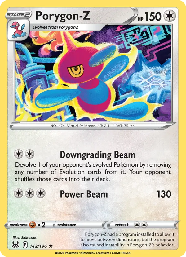 Porygon-Z 142 — Lost Origin 142, Normal finish