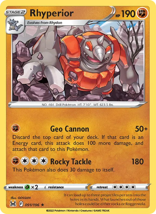 Rhyperior 91 — Lost Origin 91, Normal finish