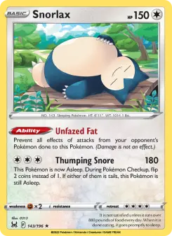 Snorlax 143 — Lost Origin