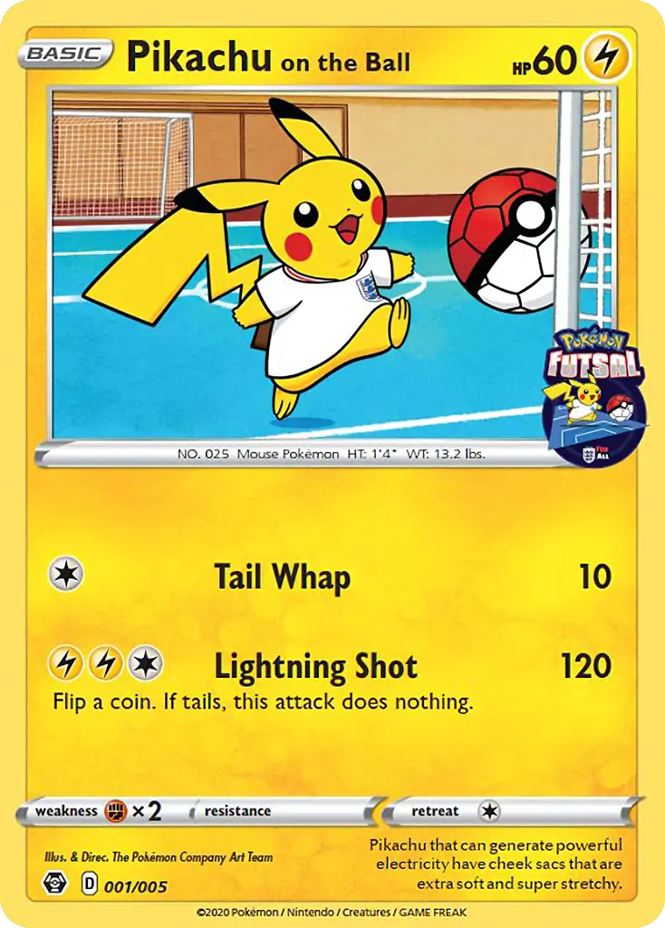 Pikachu on the Ball 1 — Pokémon Futsal Collection 1, Normal finish