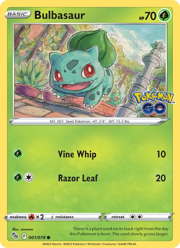 Bulbasaur 1 — Pokémon GO 1, Normal finish