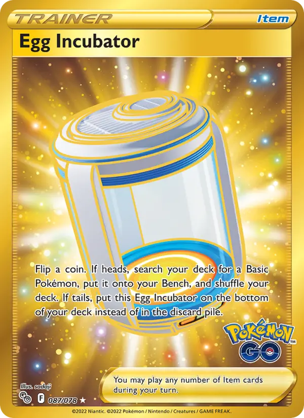 Egg Incubator 87 — Pokémon GO 87, Holofoil finish